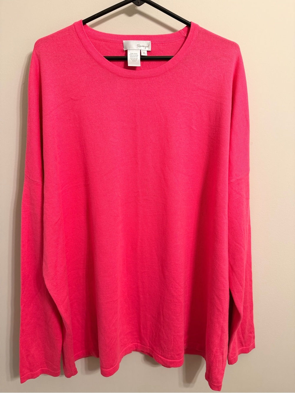 Vintage Spiegel Soft Cotton Top with Dropped Shoulder Sleeves S-XL